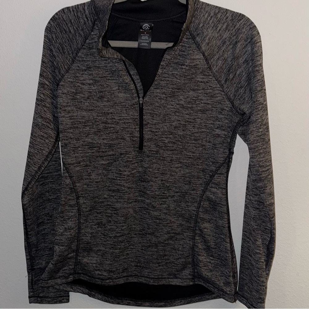 Champion Black Long Sleeve Quarter-Zip Top